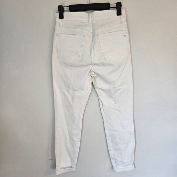 Madewell 9” High Waist Classic Skinny Jean in Pure White Denim 27 - Picture 8 of 13